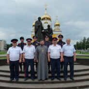 Атаман Волжского войскового казачьего общества Юрий Иванов побывал в храме святых равноапостольных Мефодия и Кирилла